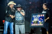 Toby Keith Surprises Colt Ford On Stage With Gold Plaque!