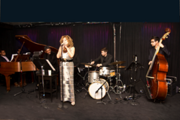 Lourdes Duque Baron And Ron Ellington Shy Dazzle During Their Vitellos Jazz Club Show