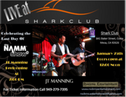 JT Manning Closing Out NAMM Show By Performing At The Shark Club