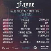 Fayne Announce Ontario/ Quebec Make Your Way Back Home Tour; New Music Video Believers