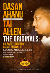 Tai Allen & Dasan Ahanu To Present Gil Scott-Heron & Oscar Brown, Jr. Tribute At Beyu Caffe