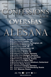 Alesana Announces The Confessions Tour Overseas