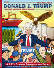 Donald J. Trump The Real Man Comic Coloring Book With New CD/Song - Upgrade America - By The Color Tones Band