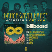 Dance Gavin Dance Top Billboard Charts With Mothership; First-Week Sales Highest Of Bands 11-Year Career; Sold Out Headline Tour Now Underway