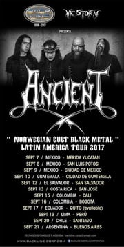 Ancient Announce Tour Venues For Latin American Tour, Video Teaser Available!