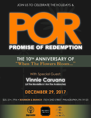 Promise Of Redemption (Shane Henderson Of Valencia) Announces Show Commemorating 10 Year Anniversary Of When The Flowers Bloom...