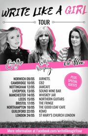 Write Like A Girl Artists To Tour Across The UK In May 2018