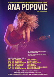 Ana Popovic Announces 2019 UK Tour