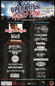 Operation Music Fest Line-Up & Ticket Info (Bret Michaels, Sebastian Bach, Lee Bryce, Tyler Farr And More)