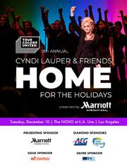 Cyndi Laupers 9th Annual Home For The Holidays Star-Studded Benefit Concert To Take Place In LA For The First Time On December 10