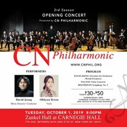 Classical Notes (CN) Philharmonic Presents Third Season With A Carnegie Hall Debut - Fall 2019