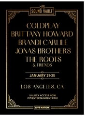 Coldplay, Brittany Howard, Brandi Carlile & The Jonas Brothers, To Headline First Citi Sound Vault Shows Of The Decade