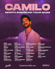 Camilo Announces North American Arena Tour Camilo - North American Tour 2022