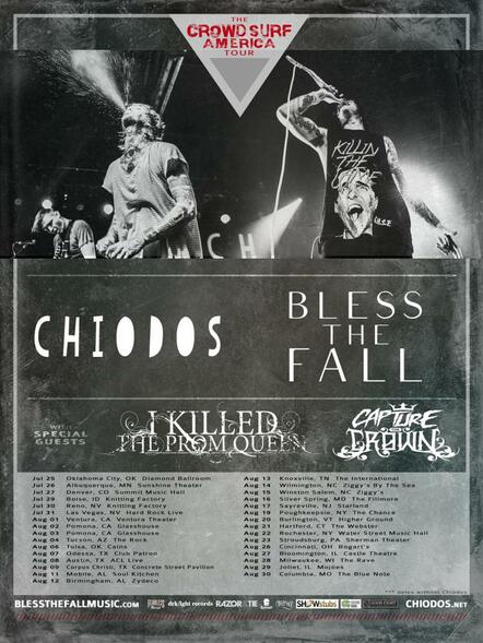 Chiodos Announce The Crowd Surf America Co-Headline Tour With Blessthefall