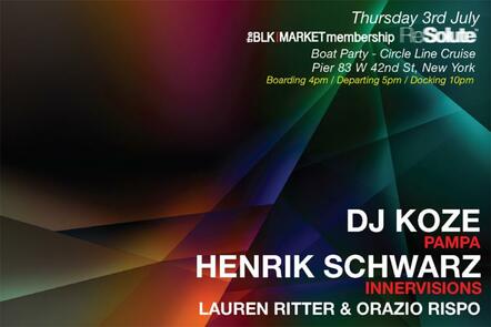 July 3rd Blkmarket Membership & Resolute With DJ Koze Henrik Schwarz