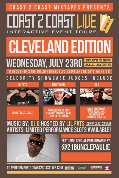 Cleveland, Ohio Get Ready For Coast 2 Coast LIVE On July 23, 2014