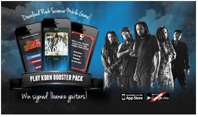 Korn Kicks Off Official American Launch Of Rock Science's Popular Mobile Game: "The Rock Game Of The Century"