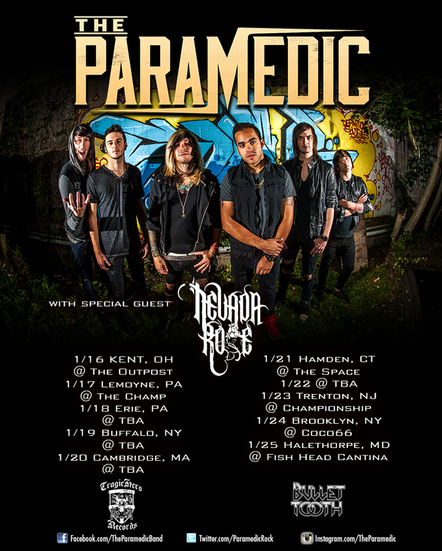 Nevada Rose Announce Tour 2015 With The Paramedic