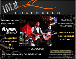 JT Manning Closing Out NAMM Show By Performing At The Shark Club