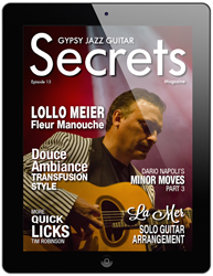 Lollo Meier Is Featured In Episode 13 Of Gypsy Jazz Guitar Secrets Magazine