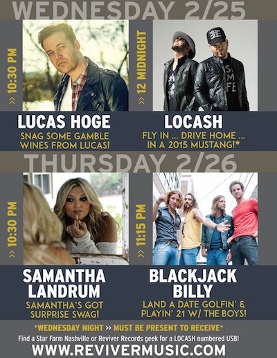 Reviver Records Presents Locash, Samantha Landrum, Lucas Hoge And Blackjack Billy At #crs2015