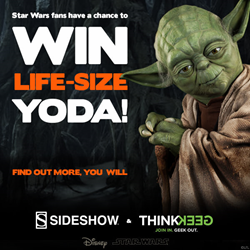 A Life-Size Yoda, You May Win: Sideshow Collectibles And ThinkGeek Are Breaking Out The Awesome For Star Wars Fans!