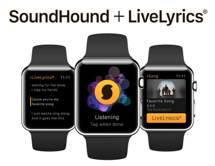 SoundHound + LiveLyrics Debuts As An Apple Watch App