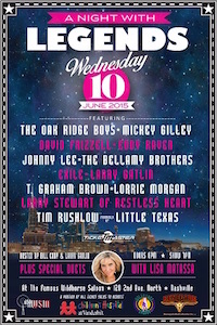 The Oak Ridge Boys, Lorrie Morgan, The Bellamy Brothers, Exile, David Frizzell, T. Graham Brown, Restless Heart's Larry Stewart, And Tim Rushlow (Formerly Of Little Texas) Set To Unoficcially Kick Off CMA Music Festival