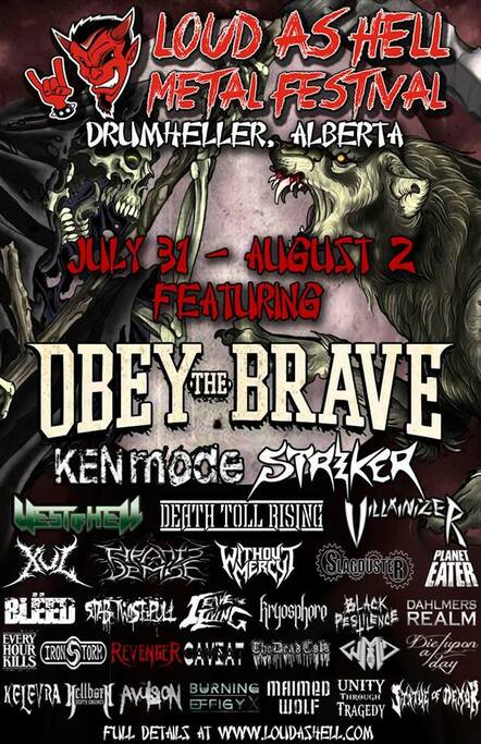 Loud As Hell Announce 2015 Fest Line Up With Obey The Brave, Ken Mode, Striker And More!