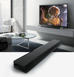 New Yamaha YAS-105 Sound Bar Employs Sleek Design With Flexible Orientation To Complement Today's Ultra-Thin TVs