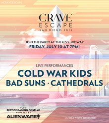 CraveOnline Returns To Comic-Con With Music Festival Event, Featuring Cold War Kids, On The USS Midway