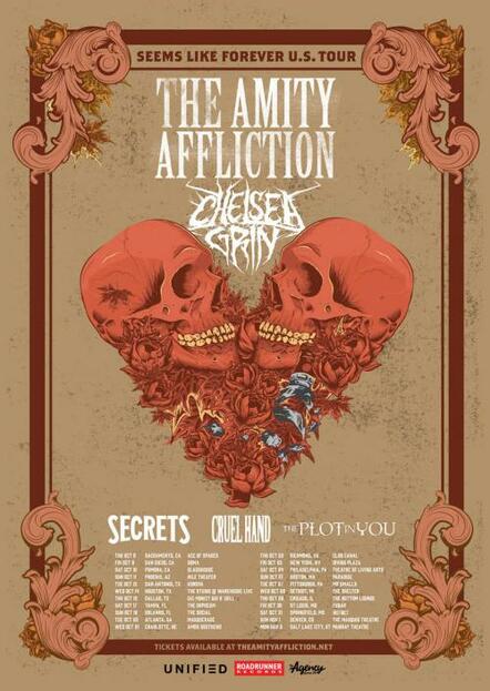 The Amity Affliction Plan Fall 2015 Tour With Chelsea Grin, Secrets, Cruel Hand & The Plot In You