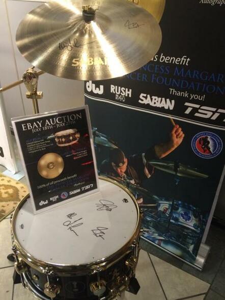 DW And Sabian Join Forces With Rush To Raise Over $25,000 For The Princess Margaret Cancer Foundation