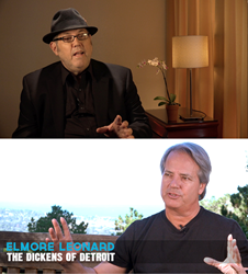 Writer/Director John Mulholland And Producer Richard Zampella In Los Angeles Filming Interviews For Elmore Leonard Documentary