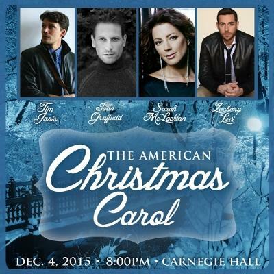 Sarah McLachlan, Ioan Gruffudd, And Zachary Levi Join Tim Janis, The American Christmas Carol Benefit Concert For Kate Winslet's Golden Hat Foundation And The Sarah McLachlan School Of Music At Carnegie Hall Dec. 4th