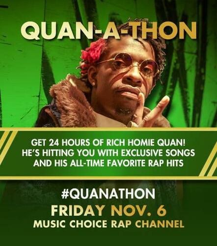 Rich Homie Quan To Premiere Tracks From His Upcoming Album "Rich As In Spirit" On Music Choice November 6, 2015