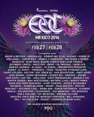 Additional Artists Announced For 3rd Annual Electric Daisy Carnival, Mexico