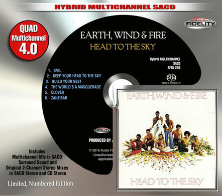 Audio Fidelity To Release Earth, Wind & Fire's “Head To The Sky” On 4.0 Quad Hybrid SACD