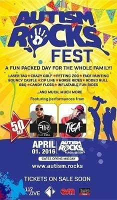 Autism Rocks Announces Flo Rida & Tyga To Headline Autism Rocks Festival In Dubai