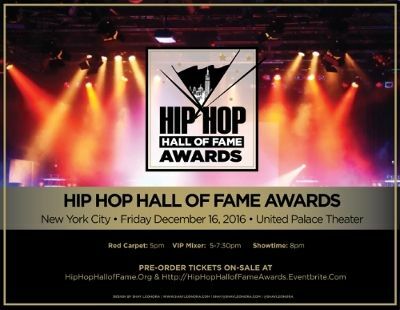 Hip Hop Hall Of Fame Awards TV Show 20th Anniversary 'Induction Ceremony & Concert' Set December 16th NYC