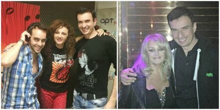 Greek Singer Konstantinos Dilzas Meets Bonnie Tyler @ London