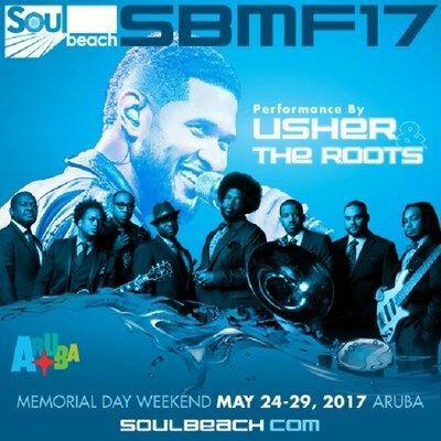 17th Annual Soul Beach Music Festival Hosted By Aruba Announces Superstar Headliner Usher & The Roots