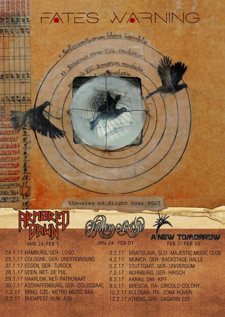 A New Tomorrow And Fallen Arise To Support Fates Warning On European Tour!