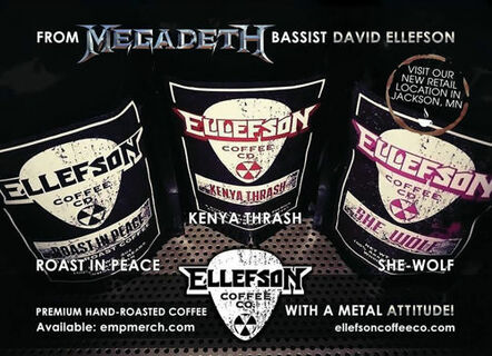 David Ellefson's Ellefson Coffee Company Opens Brick And Mortar Coffee/Merchandise Shop In David's Hometown Of Jackson, Minnesota