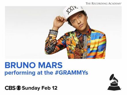 Four-time Grammy Winner And Current Nominee Bruno Mars To Perform On The 59th Annual Grammy Awards