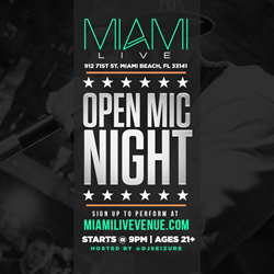 Miami Live Launches Open Mic Tuesdays With DJ Epps