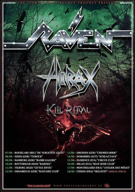 Hirax To Tour Europe With Raven & Kill Ritual In June 2017!