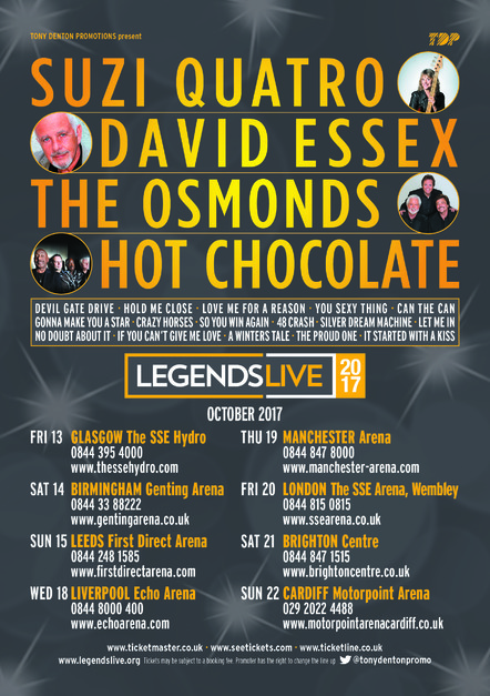 Legends Live! UK Tour - October 2017