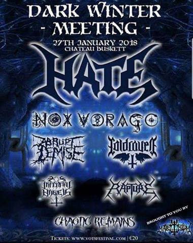 Nox Vorago And Cold Raven To Play Dark Winter Meeting In Malta!