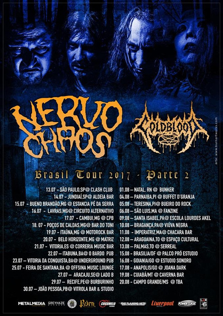 Nervochaos Kicks Off Brazilian Tour, Pt.2, With Coldblood